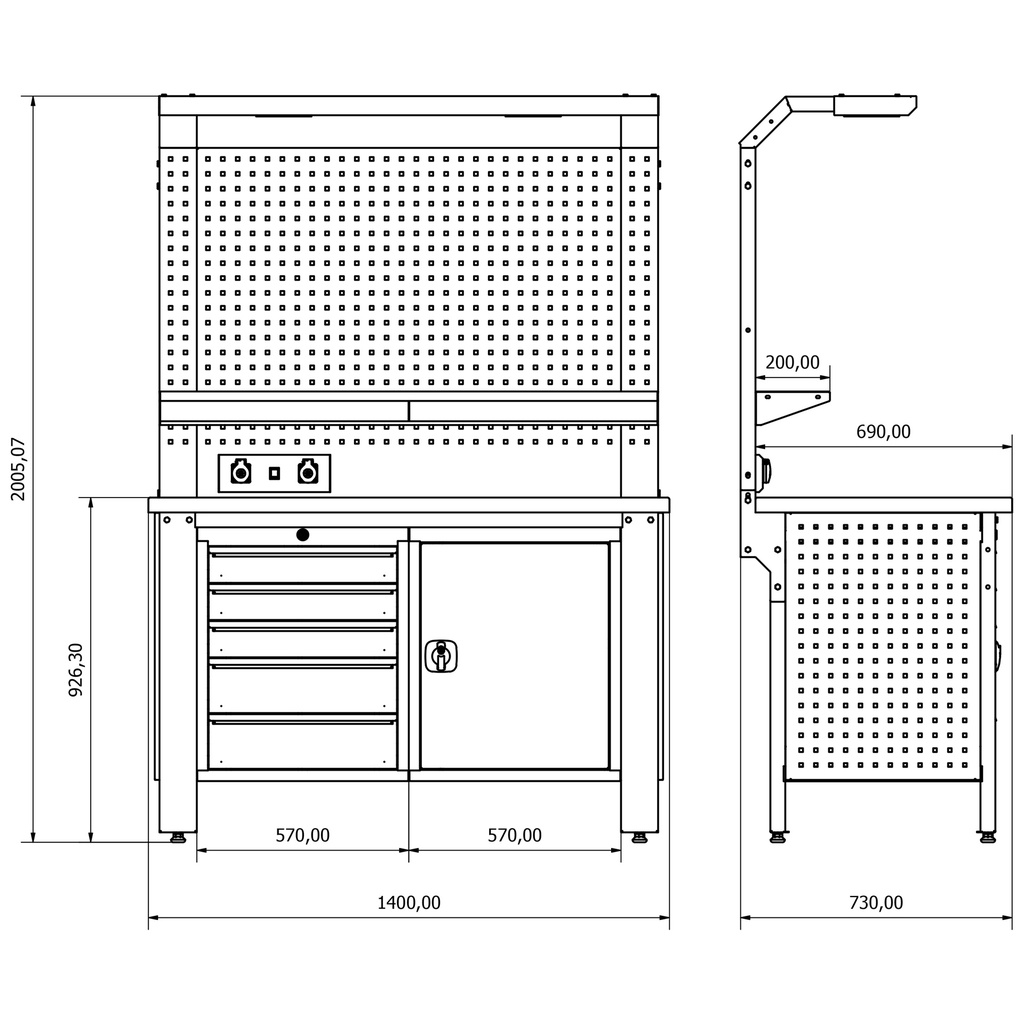 Bullram_WBG01_Industrial workbench