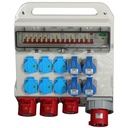 Fluxon portable 63A power distribution box