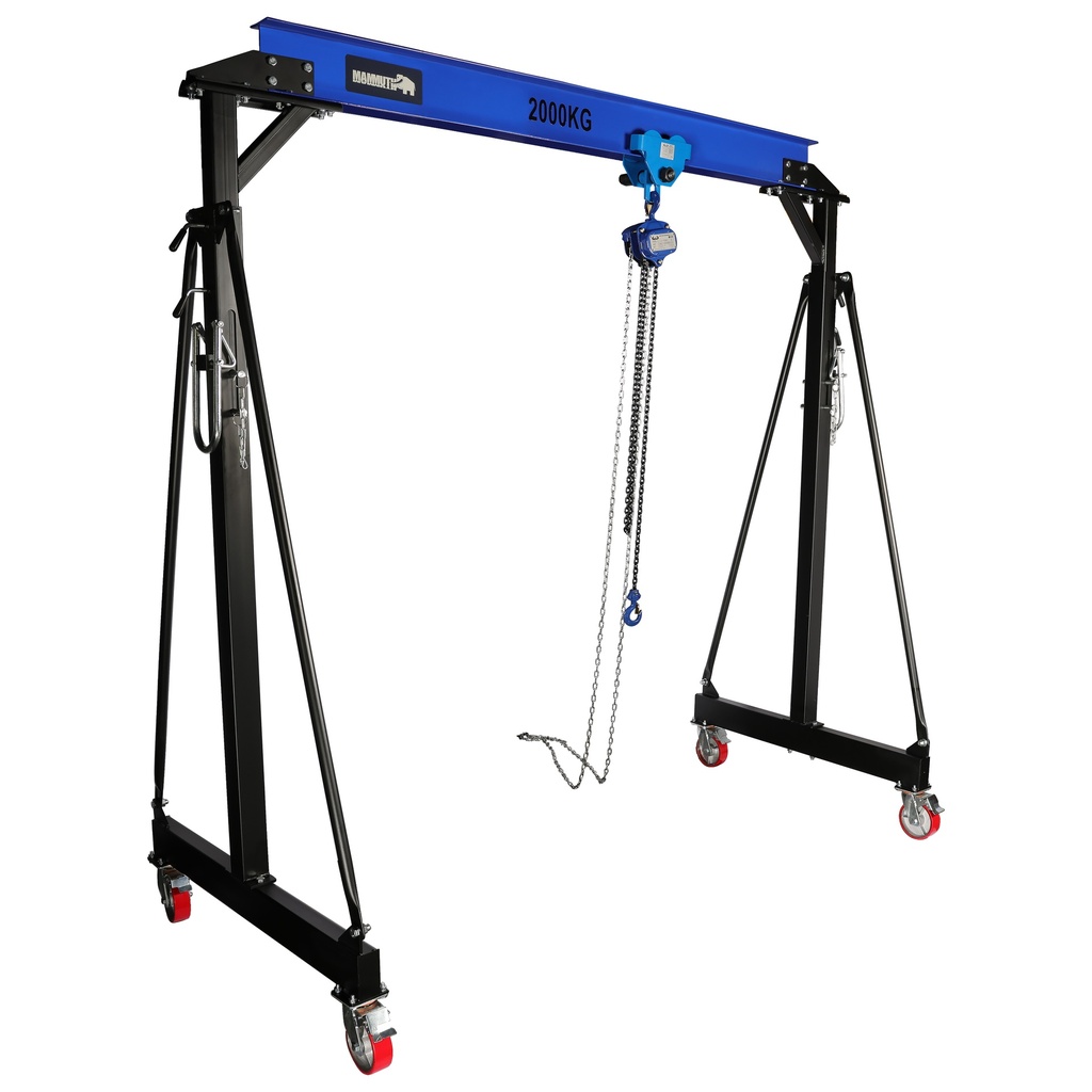 Mammuth mobiele portaalkraan 2 ton set - handmatige kettingtakel