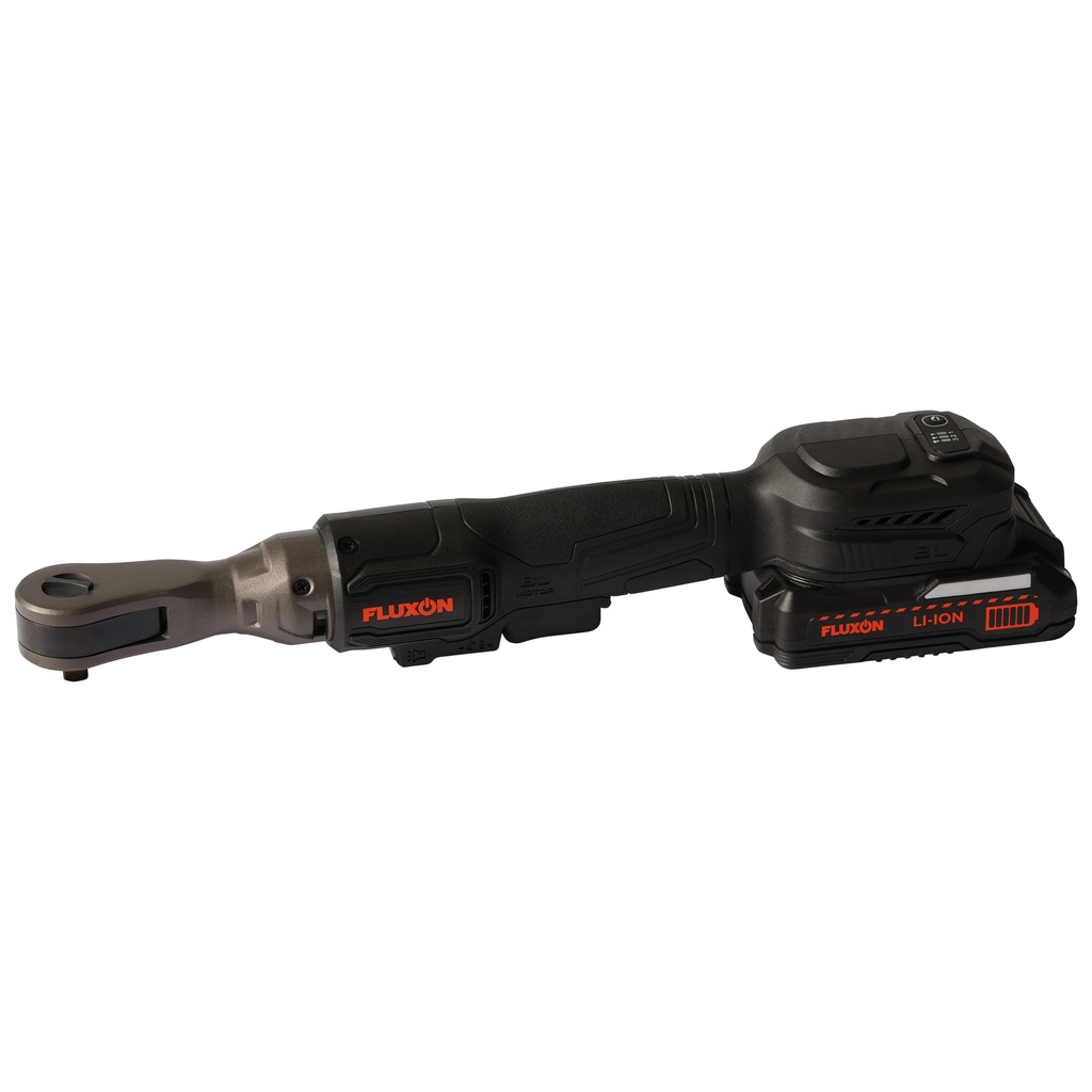 Fluxon accu ratelsleutel 3/8" incl. 1x 2 Ah accu en lader