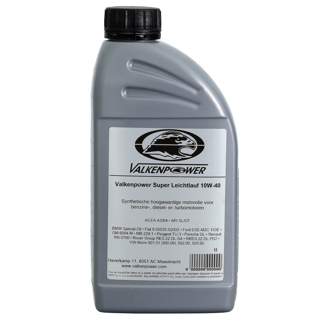 Valkenpower motorolie Ultralub C SAE 10W-40 1 L